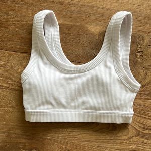 ALO Yoga White Wellness Bra